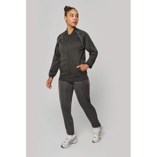 Chaqueta de deporte con cremallera y ribete - Unisex