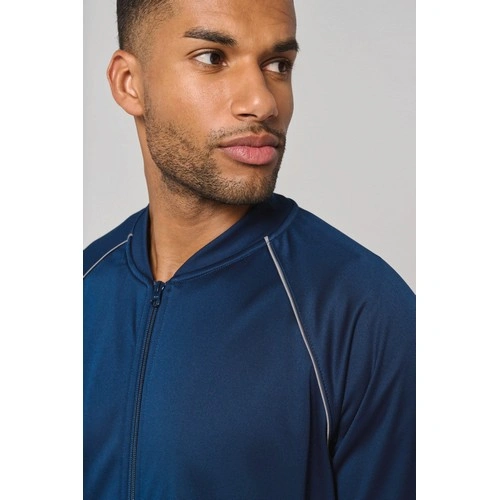 Chaqueta de deporte con cremallera y ribete - Unisex