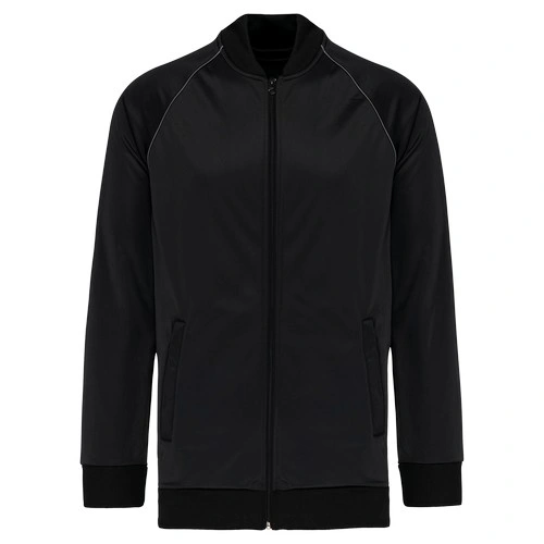 Chaqueta de deporte con cremallera y ribete - Unisex