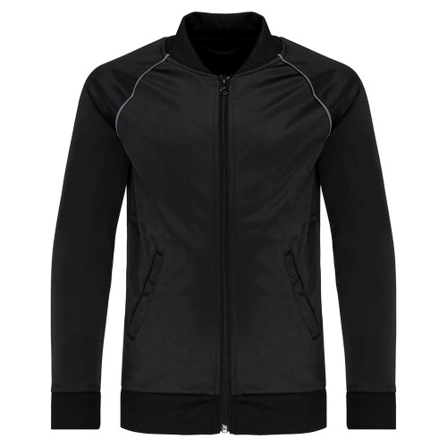 Chaqueta de CHÁNDAL con cremallera y ribete niños