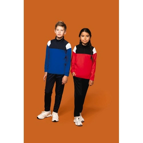 Sudadera de entrenamiento 1/4 de cremallera infantil