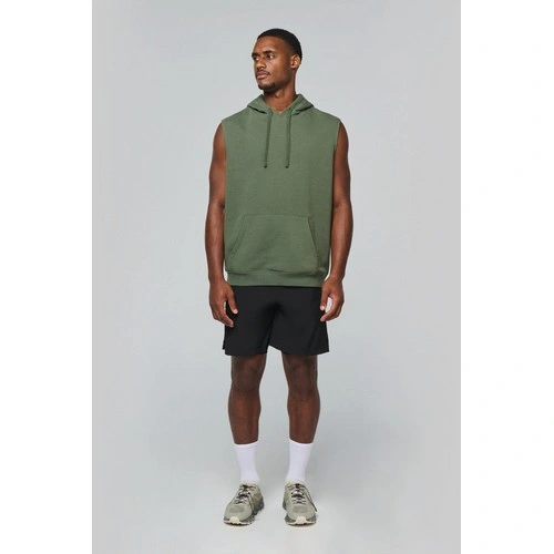 Sudadera con capucha sin mangas unisex br/