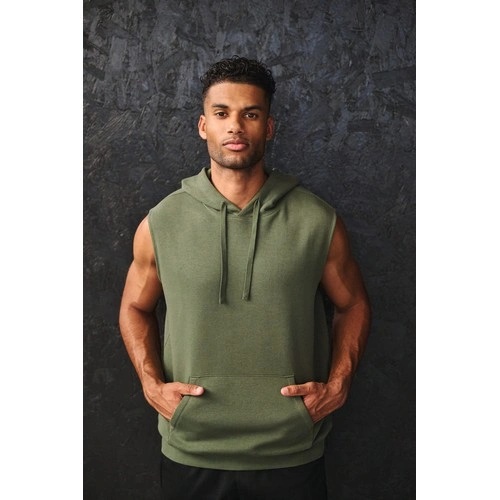 Sudadera con capucha sin mangas unisex br/