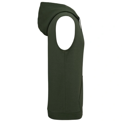 Sudadera con capucha sin mangas unisex br/