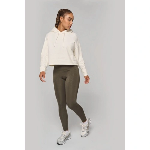 Sudadera crop con capucha mujer