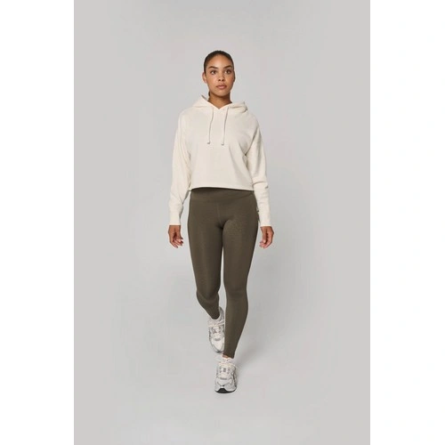Sudadera crop con capucha mujer