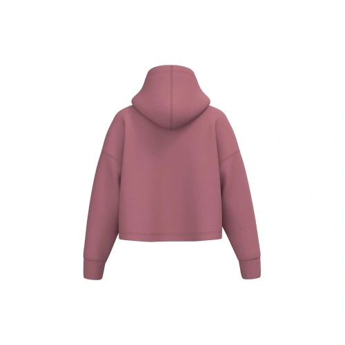 Sudadera crop con capucha mujer