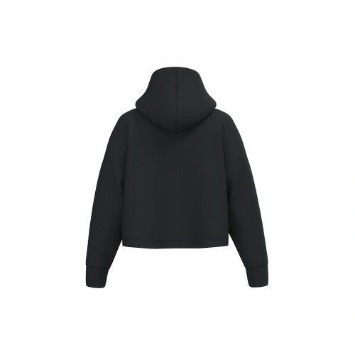 Sudadera crop con capucha mujer