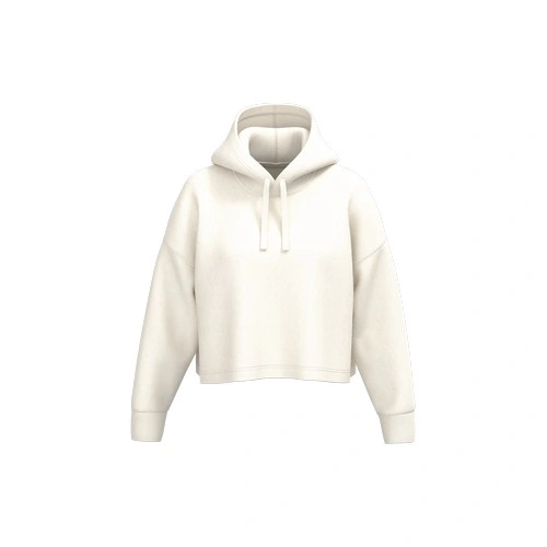 Sudadera crop con capucha mujer