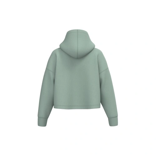 Sudadera crop con capucha mujer