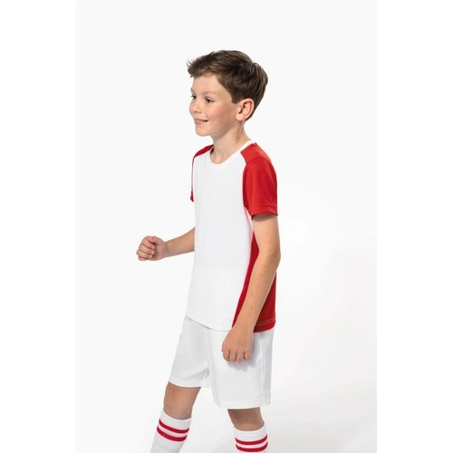Camiseta de deporte ecorresponsable bicolor infantil