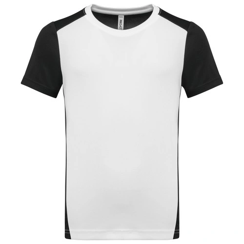 Camiseta de deporte ecorresponsable bicolor infantil