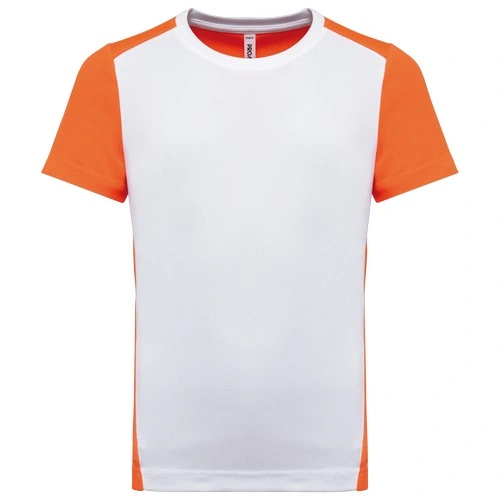 Camiseta de deporte ecorresponsable bicolor infantil