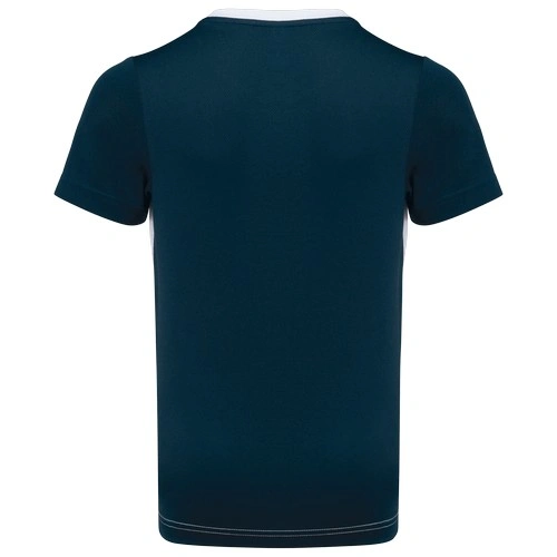 Camiseta de deporte ecorresponsable bicolor infantil