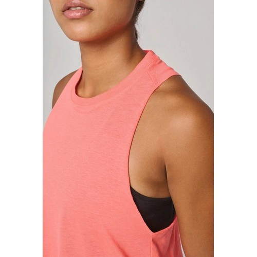 Camiseta sin mangas crop Triblend mujer