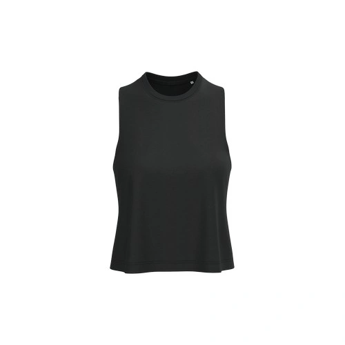 Camiseta sin mangas crop Triblend mujer