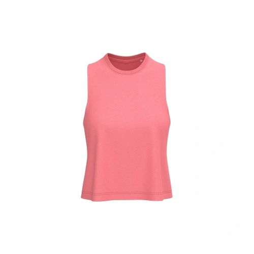 Camiseta sin mangas crop Triblend mujer