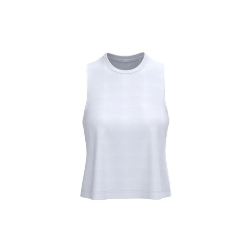 Camiseta sin mangas crop Triblend mujer