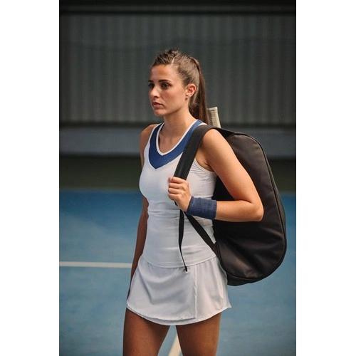 Camiseta pádel sin mangas bicolor mujer