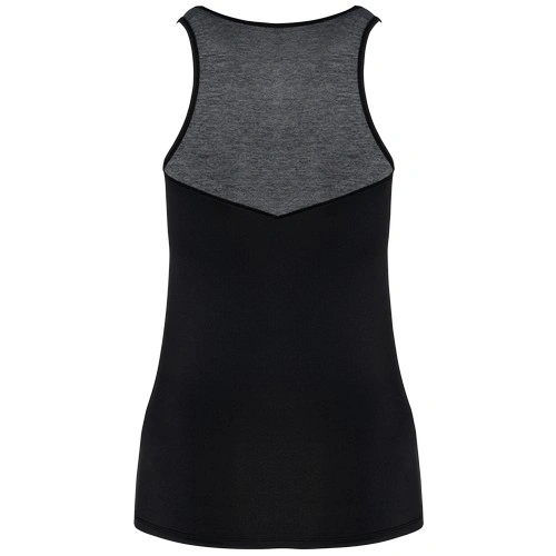 Camiseta pádel sin mangas bicolor mujer