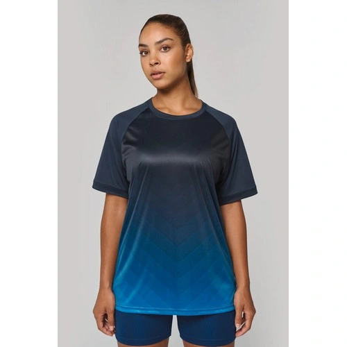 Camiseta multideporte de poliéster realzado unisex
