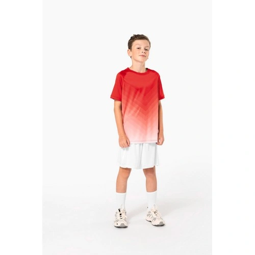 Camiseta multideporte de poliéster realzado infantil