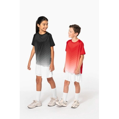 Camiseta multideporte de poliéster realzado infantil
