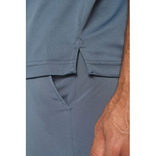 Polo interlock de manga corta hombre