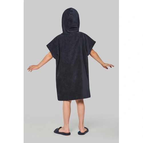 Poncho de rizo con capucha niño