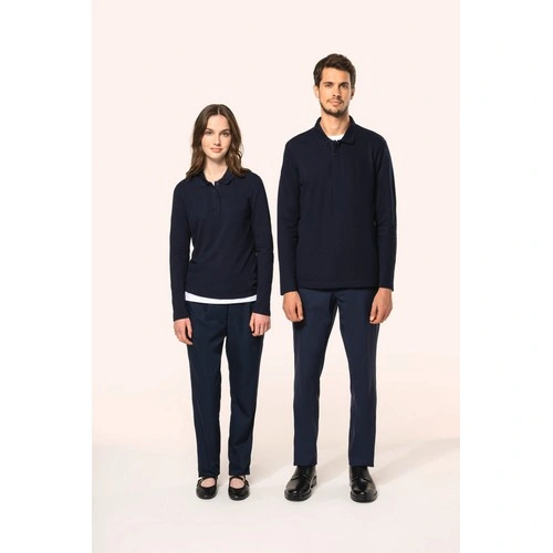 Polo Supima manga larga hombre