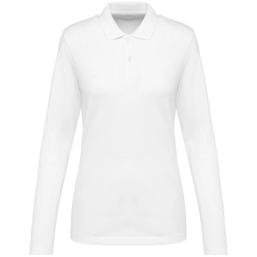 Polo Supima manga larga mujer