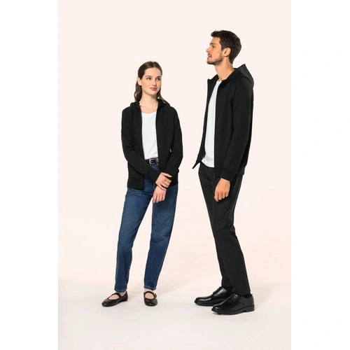 Chaqueta con cremallera y capucha hombre