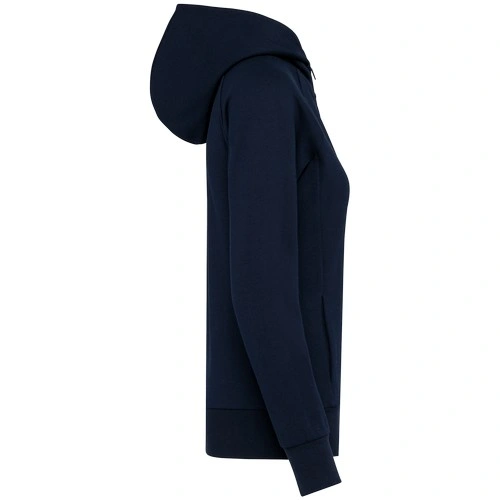 Chaqueta con cremallera y capucha mujer