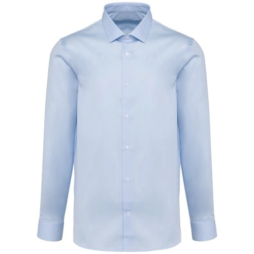 Camisa popelina manga larga hombre