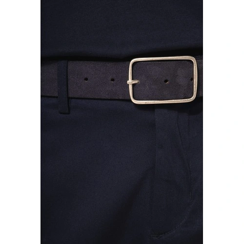 Cinturón cuero aterciopelado hombre