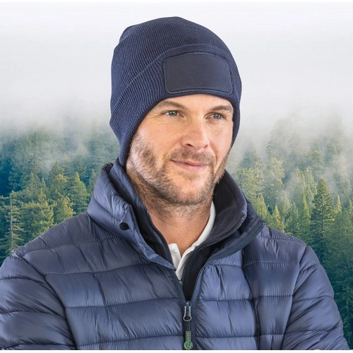 NUEVO 2025 Gorro de doble punto reciclado imprimible
