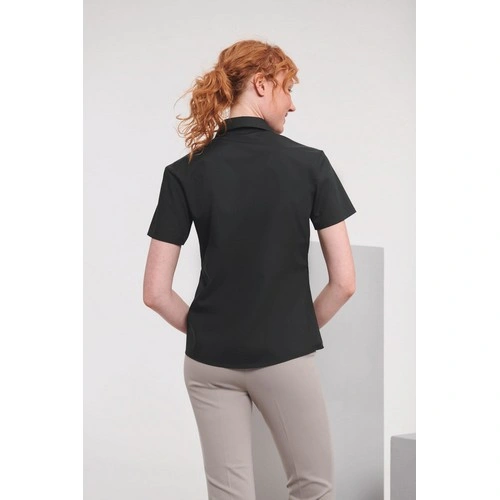 Camisa Popelina de polialgodón manga corta mujer