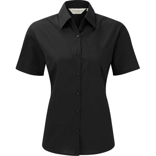Camisa Popelina de polialgodón manga corta mujer