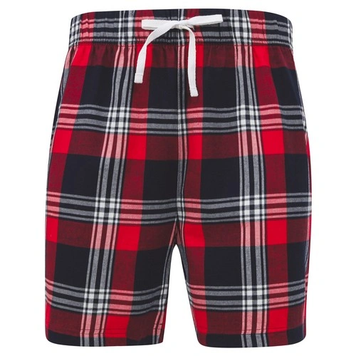 Short con motivo de tartán