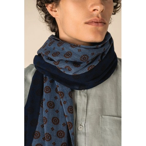 Fular con estampado floral unisex br/