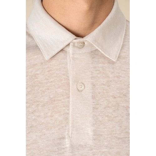 Polo de lino hombre