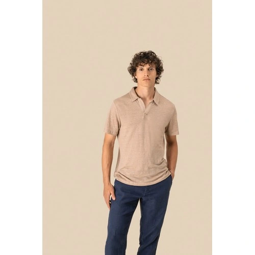 Polo de lino hombre