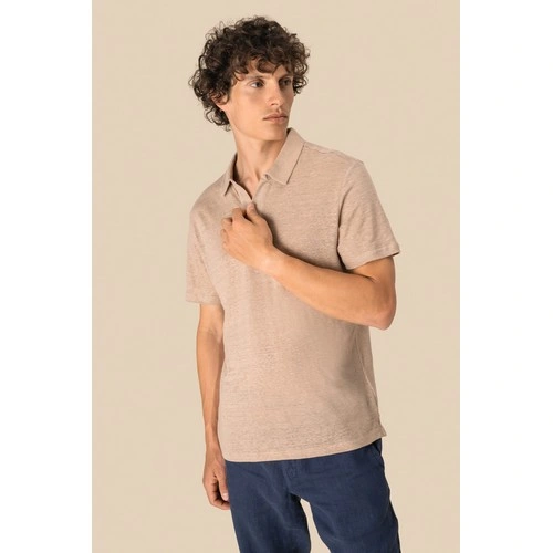 Polo de lino hombre