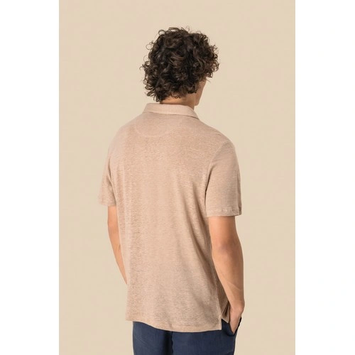 Polo de lino hombre