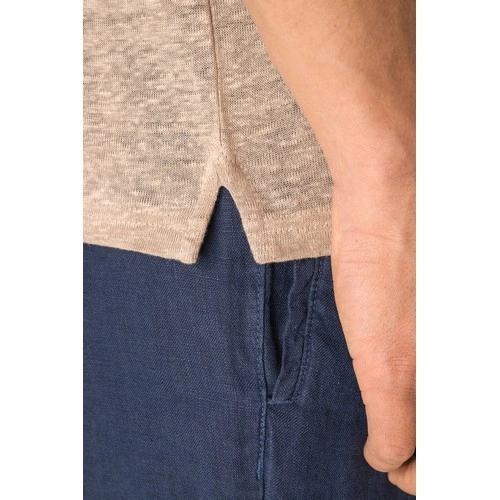 Polo de lino hombre