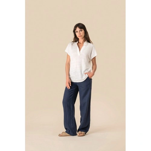 Polo de lino mujer