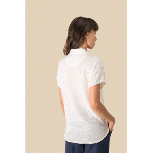 Polo de lino mujer