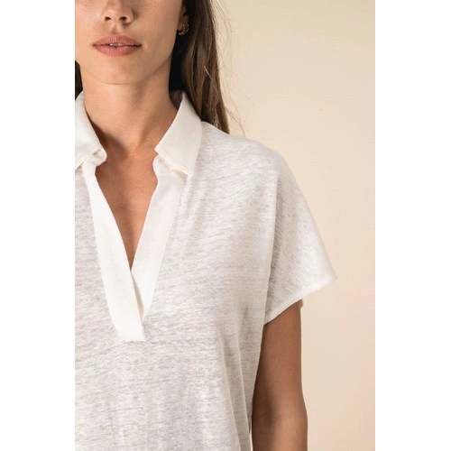 Polo de lino mujer