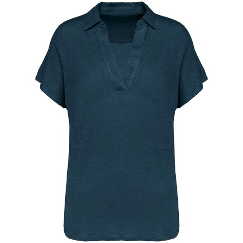 Polo de lino mujer