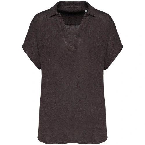 Polo de lino mujer